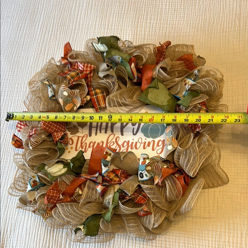 Thanksgiving Ribbon Wreath - Picture 5 of 6